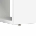 vidaXL Bureau avec étagère Blanc 113 x 54 x 120 cm Bois d'ingénierie