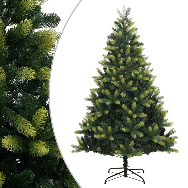 vidaXL Sapin de Noël artificiel à charnières avec support 120 cm