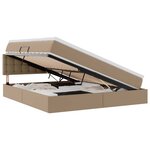 vidaXL Lit avec rangement et LED avec matelas Cappuccino 180 x 200 cm