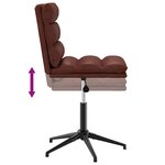 vidaXL Chaises à manger lot de 2 marron brillant similicuir