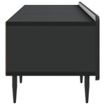 vidaXL Meuble TV avec tiroir Noir 147 x 34 5 x 32 cm Bois d'ingénierie