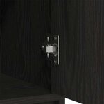 vidaXL Buffet avec tiroirs et portes chêne noir 70 5x34x74 5 cm