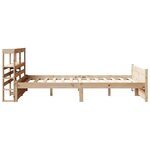 vidaXL Cadre de lit avec tête de lit sans matelas 140x190 cm