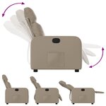 vidaXL Fauteuil inclinable Cappuccino Similicuir