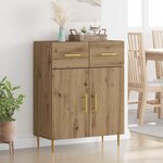 vidaXL Buffet Chêne artisanal 69 5 x 34 x 90 cm Bois d'ingénierie