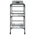 vidaXL Chariot de cuisine sonoma gris 81 5x41x92 5cm bois d'ingénierie