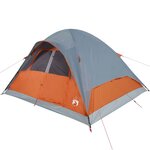 vidaXL Tente familiale à dôme 6 personnes orange imperméable
