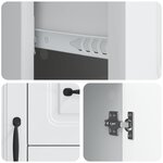 vidaXL Buffet Blanc 89 x 34 5 x 57 cm Bois d'ingénierie