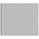 vidaXL Écran de balcon gris clair 90x500 cm 100  polyester oxford