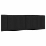 vidaXL Cadre de lit sans matelas Hanko noir 160x200 cm tissu