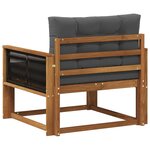 vidaXL Sofa de milieu extérieur Naturel