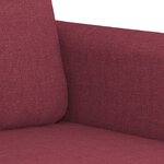 vidaXL Ensemble de canapés 2 Pièces avec coussins Rouge bordeaux Tissu