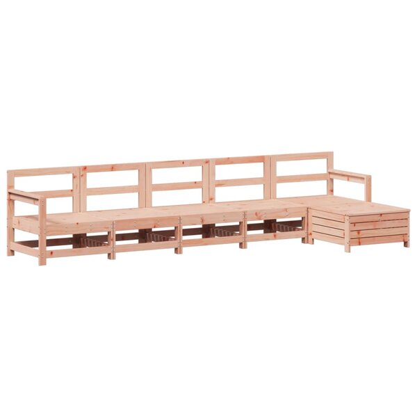 vidaXL Salon de jardin 6 Pièces bois massif sapin de douglas