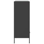 vidaXL Buffet haut noir 68x39x101 5 cm acier