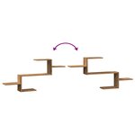 vidaXL Étagère murale chêne artisanal 104x15x49 cm bois d'ingénierie