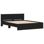 vidaXL Cadre de lit sans matelas noir 150x200 cm