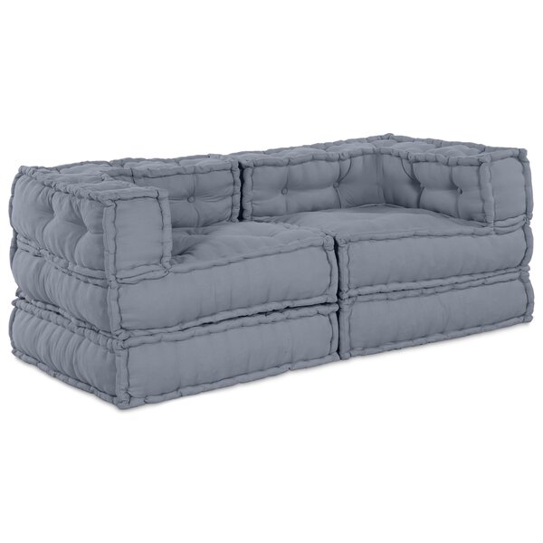 vidaXL Coussin 2 Pièces Gris 70 x 70 x 54 cm Polyester
