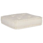 vidaXL Unité de canapé modulaire 4 Pièces Crème Tissu