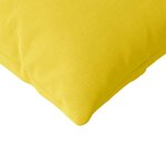 vidaXL Coussins de canapé 2 Pièces Jaune clair 145 x 40 cm tissu