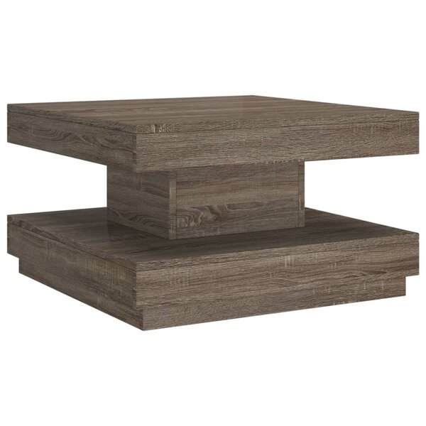 vidaXL Table basse Gris 60x60x35 cm MDF