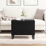 vidaXL Table Basse Chêne noir 60 x 44.5 x 45 cm Bois d'ingénierie