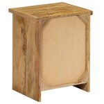 vidaXL Table de chevet Bois de manguier massif 40x30x50 cm