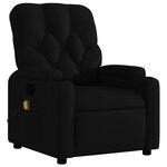 vidaXL Fauteuil de massage inclinable Noir Tissu