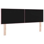 vidaXL Tête de lit LED Rose 160 cm Velours
