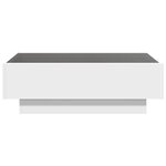 vidaXL Table basse avec LED blanc 90x50x30 cm bois d'ingénierie