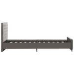 vidaXL Cadre de lit Gris Velours 100x200 cm