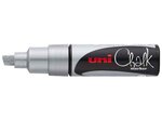 Marqueur craie pointe biseautée large PWE8K AR Argent UNI-BALL