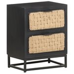 vidaXL Table de chevet 40x30x50 cm Bois de manguier massif