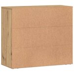vidaXL Buffet chêne artisanal 80x33x70 cm bois d'ingénierie