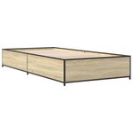 vidaXL Cadre de lit sans matelas chêne sonoma 75x190 cm