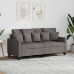 vidaXL Canapé à 2 places Taupe 140 cm Tissu