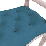 vidaXL Banc Bleu 110x45x60 cm Velours