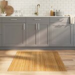 vidaXL Tapis rectangulaire naturel 100x100 cm bambou