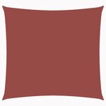 vidaXL Voile de parasol tissu oxford carré 5x5 m terre cuite