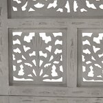 vidaXL Cloison de séparation 4 panneaux Gris 160x165 cm Bois manguier