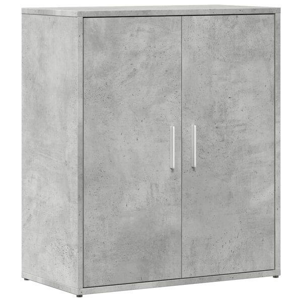 vidaXL Buffet gris béton 60x31x70 cm bois d'ingénierie