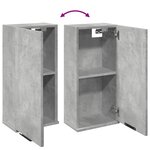 vidaXL Armoire de salle de bain murale Gris béton 32x20x67 cm