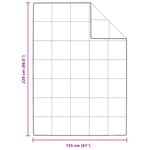 vidaXL Couettes et Duvets Blanc 155 x 220 cm Bas