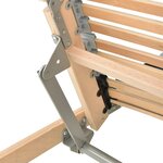vidaXL Sommier à lattes électrique sans matelas avec 7 zones 100x200cm