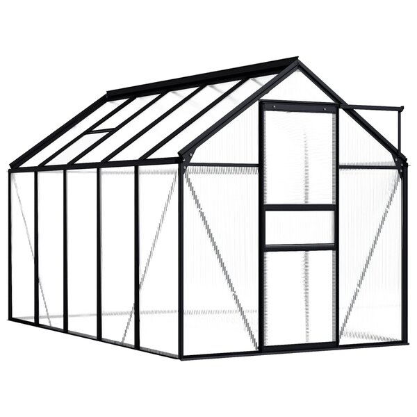 vidaXL Serre Anthracite Aluminium 5 89 m²