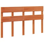 vidaXL Cadre de lit sans matelas cire marron 135x190cm bois pin massif