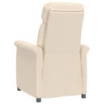 vidaXL Fauteuil inclinable Beige Tissu microfibre