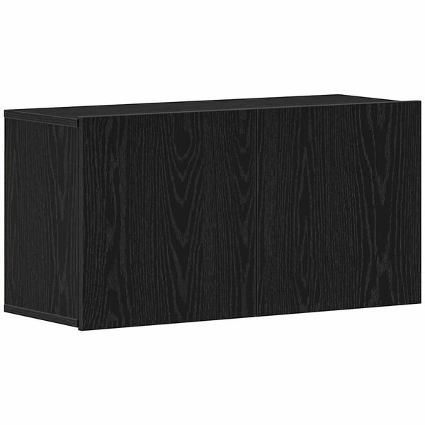 vidaXL Meuble TV Chêne noir 80x30x41 cm Bois d'ingénierie