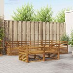 vidaXL Ensemble de canapés d'extérieur 7 pc Naturel