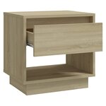 vidaXL Table de chevet Chêne sonoma 45x34x44 cm Aggloméré