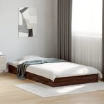 vidaXL Cadre de lit sans matelas chêne marron 90x190cm bois ingénierie
